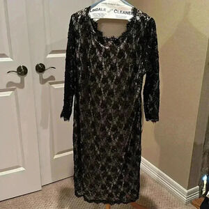 Black Lace Cocktail Dress